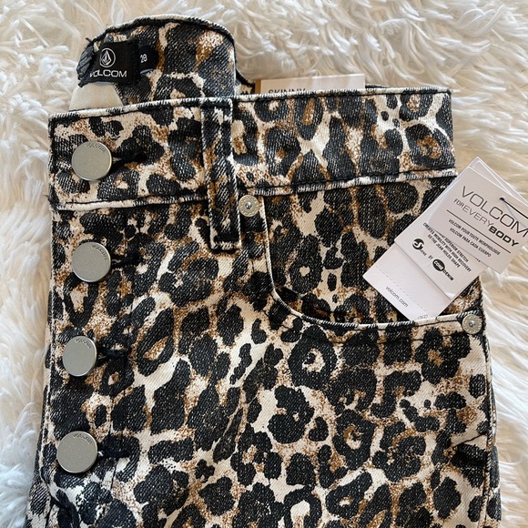 Volcom Super Stoned Skinny Jeans Animal Print - Picture 6 of 11